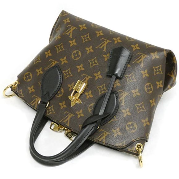 Louis Vuitton Monogram Flower Zipped Tote PM Tote Bag Brown - Picture 2 of 8